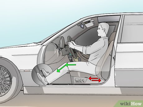 Image titled Adjust Seating to the Proper Position While Driving Step 1