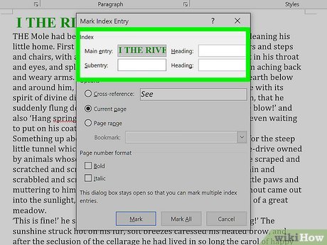 Image titled Create an Index in Word Step 5