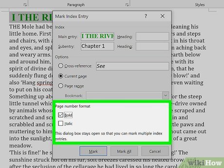 Image titled Create an Index in Word Step 8