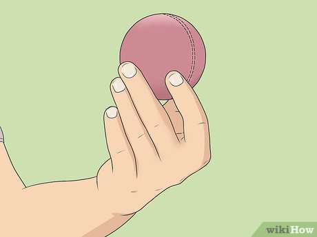 Image titled Grip the Ball to Bowl Offspin Step 2