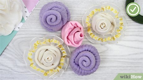 Image titled Make Flowers Out of Baby Socks Step 9