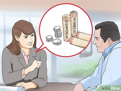 Image titled Roll Coins Step 1