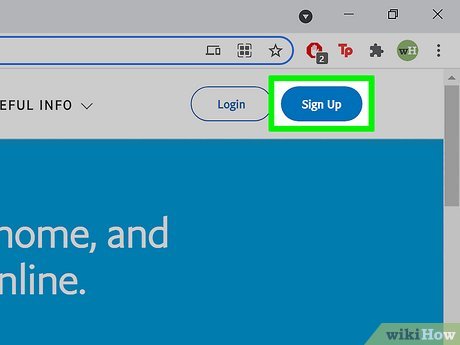 Image titled Set Up a PayPal Account Step 2