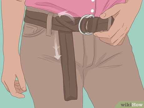 Image titled Tie a Double Ring Belt Step 7