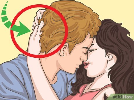 Image titled Use Your Hands During a Kiss Step 4