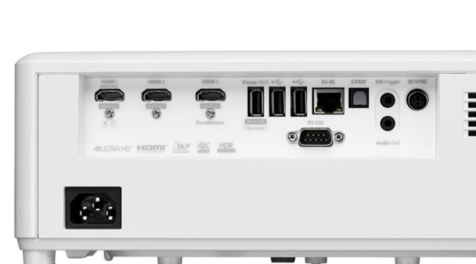 Optoma Projector Rear Panel