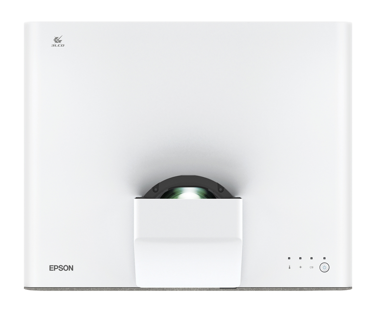 Top view showing lens close to the side facing viewers