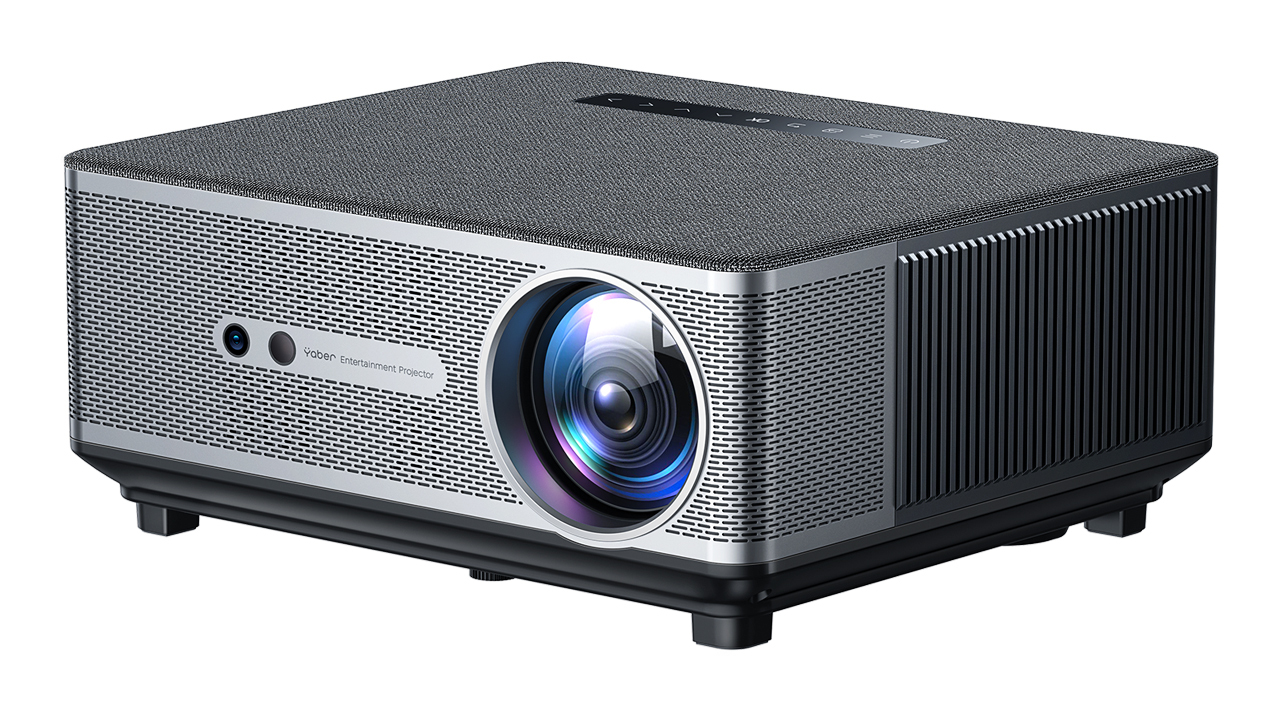 Front, Top, and left side of Yaber Ace K1 projector