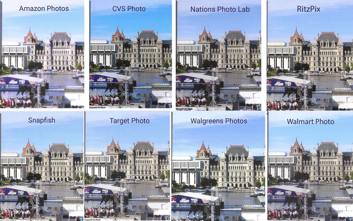 Landscape test photo printing services