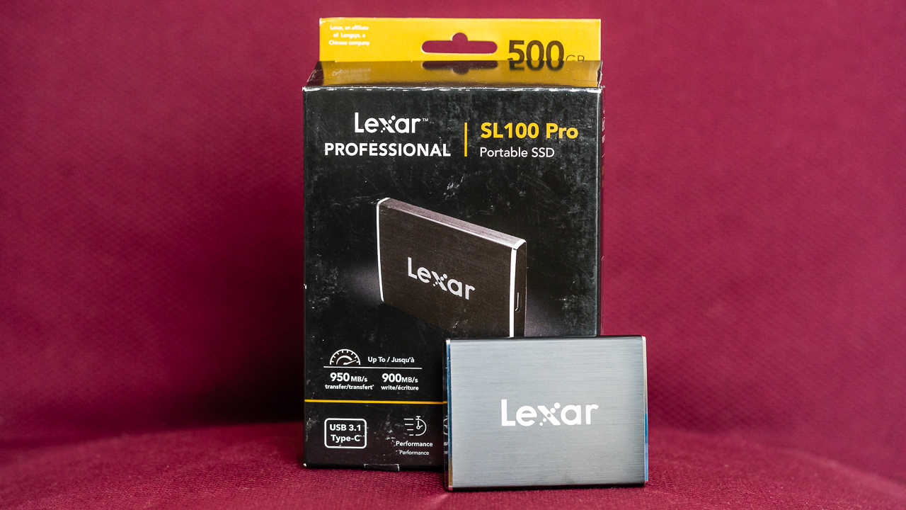 Lexar SL100 Pro (Box and Drive)