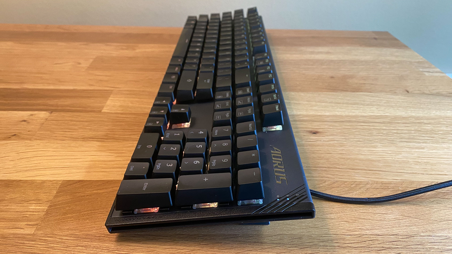 Aorus K1 Mechanical Gaming Keyboard cross shot