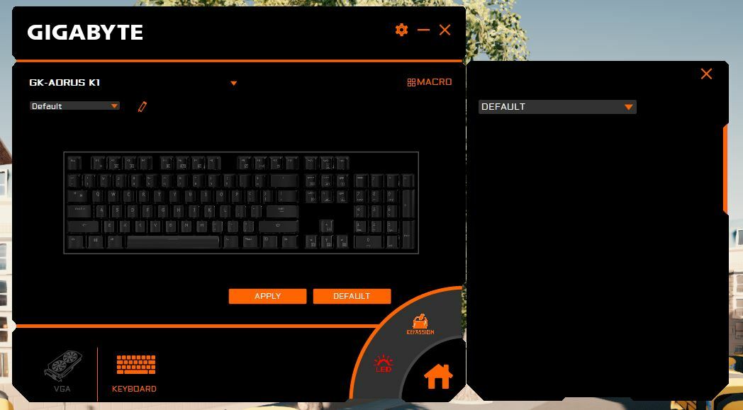 Aorus K1 Mechanical Gaming Keyboard macro settings