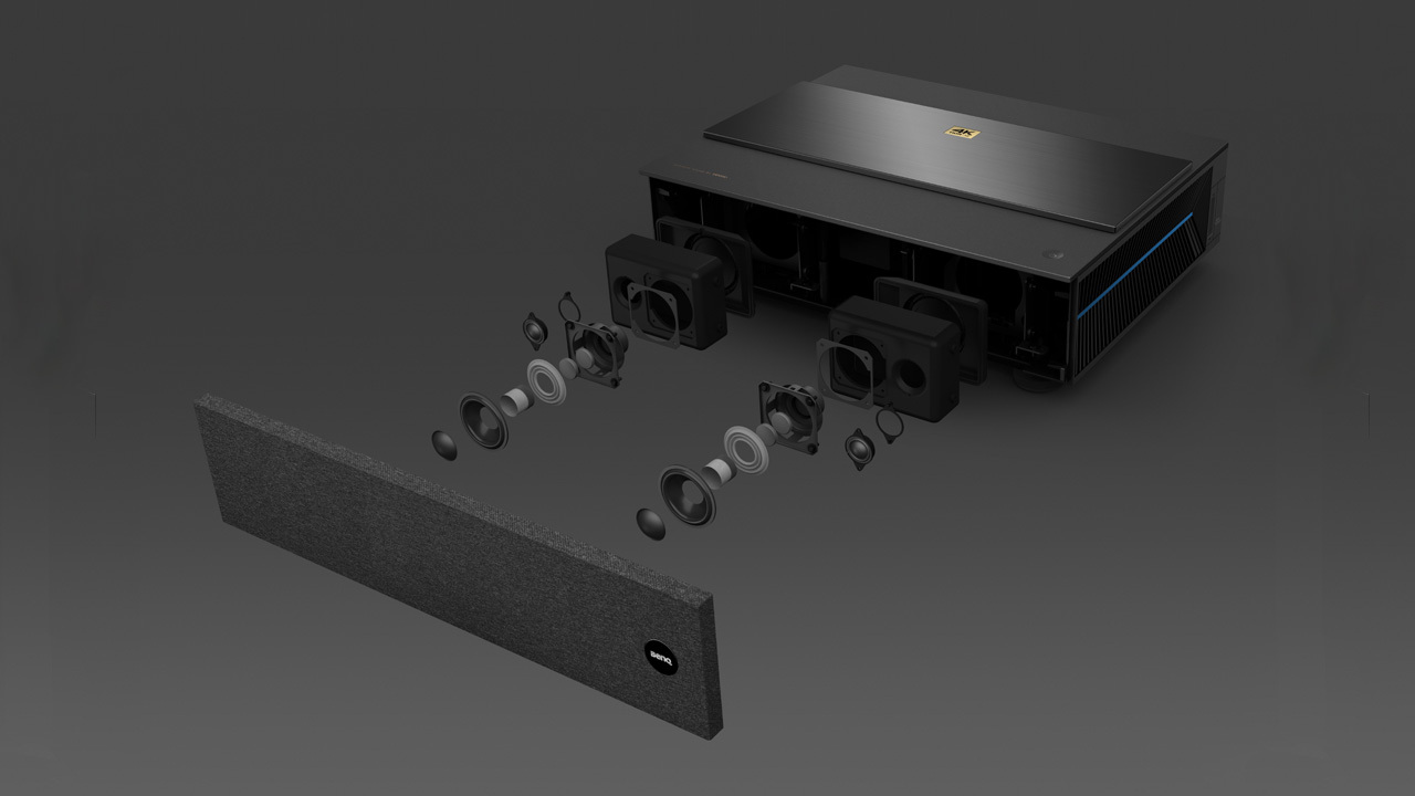 Exploded view of speaker system