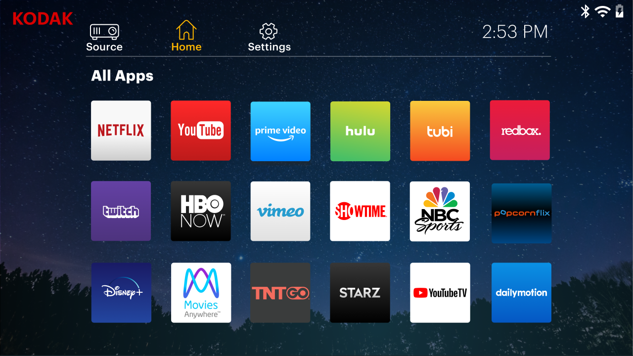 Android 9 screenshot showing app selections