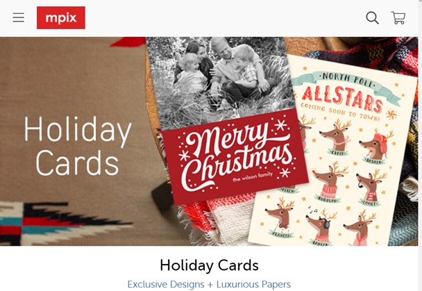 Mpix Holiday Cards Image
