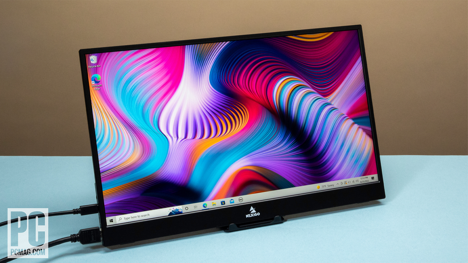 NexiGo 300Hz portable monitor left angle