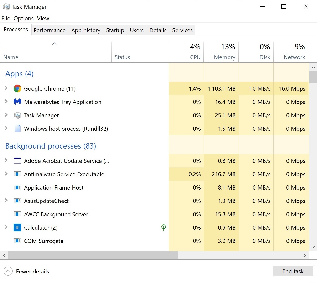 windows task manager