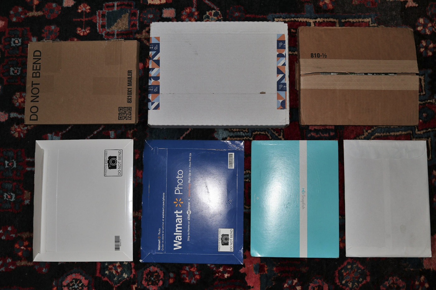 Packaging from photo print services