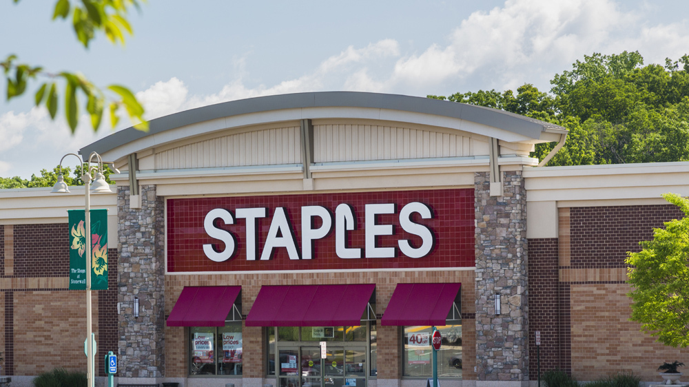 Staples store exterior