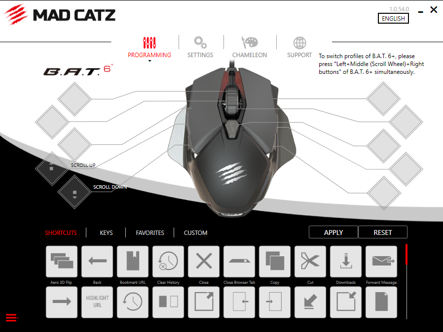 Mad Catz BAT 6+ app