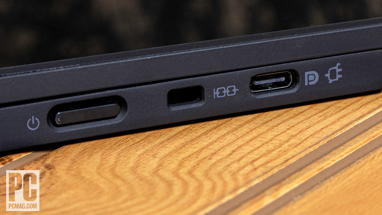 Lenovo ThinkVision M14d left side