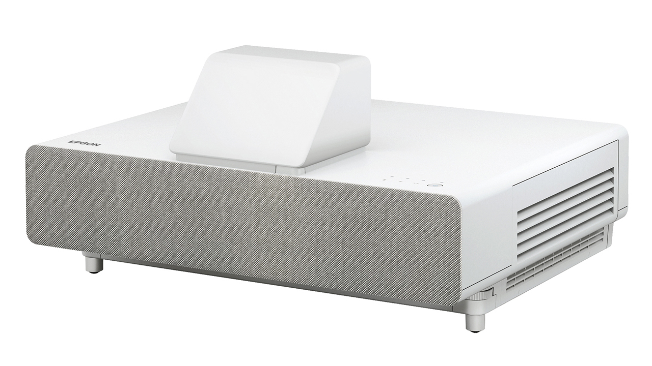 Epson EpiqVision Ultra LS500 4K Pro-UHD Laser Projection TV in white