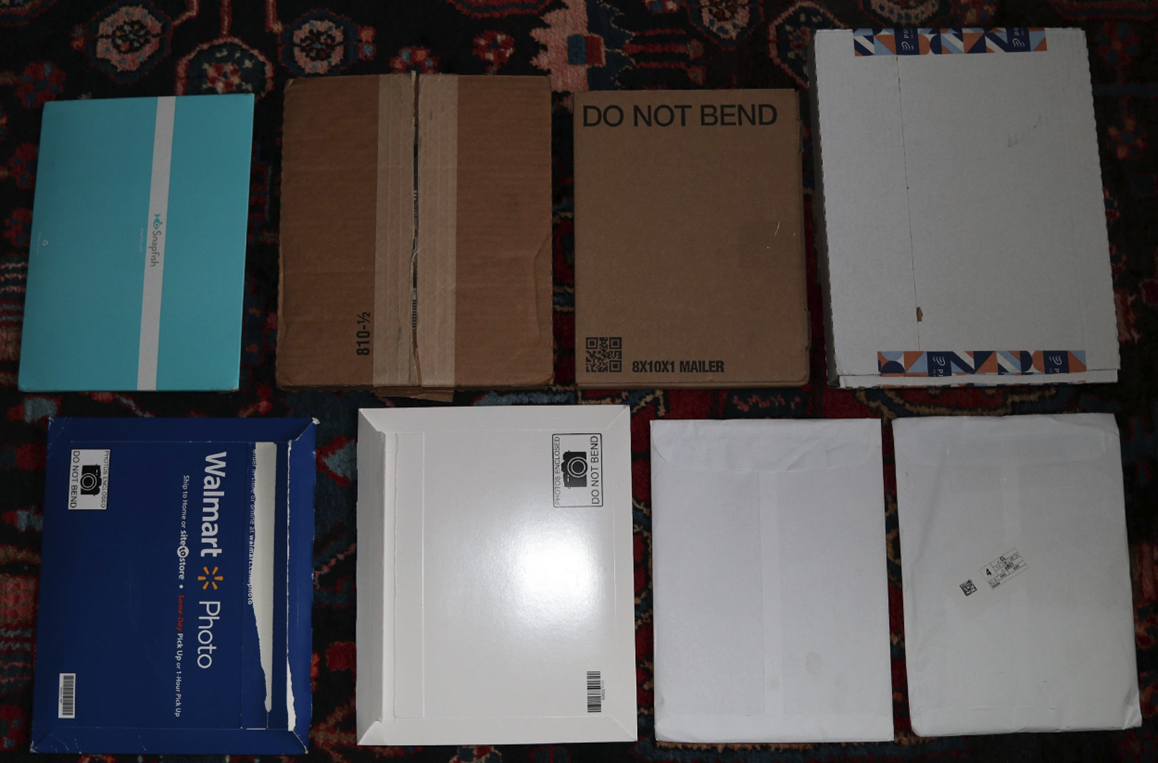 Photo printing packaging