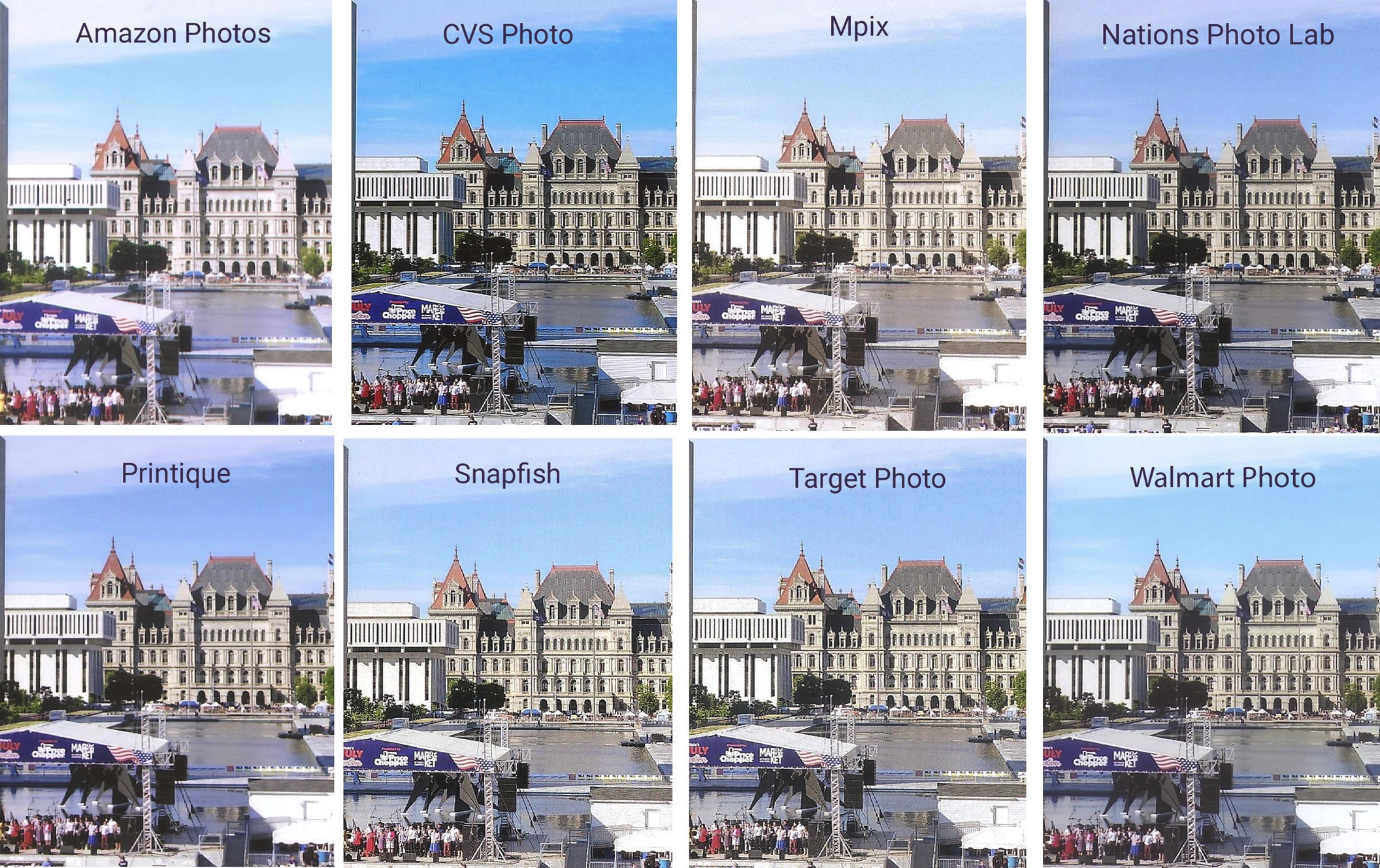Landscape photo printing comparison