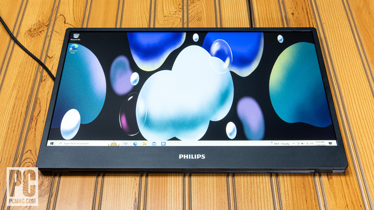 Philips Portable Monitor 16B1P3300: Screen Tilted Back