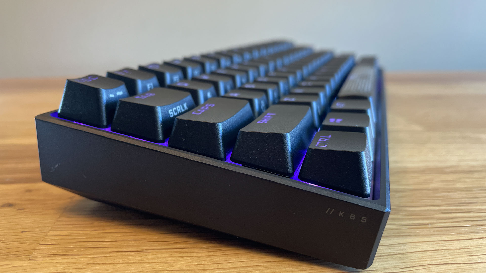 Corsair K65 RGB Mini cross shot