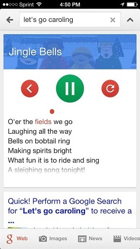 Google Easter Egg Lets Go Caroling