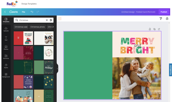 FedEx Custom Holiday Cards Image