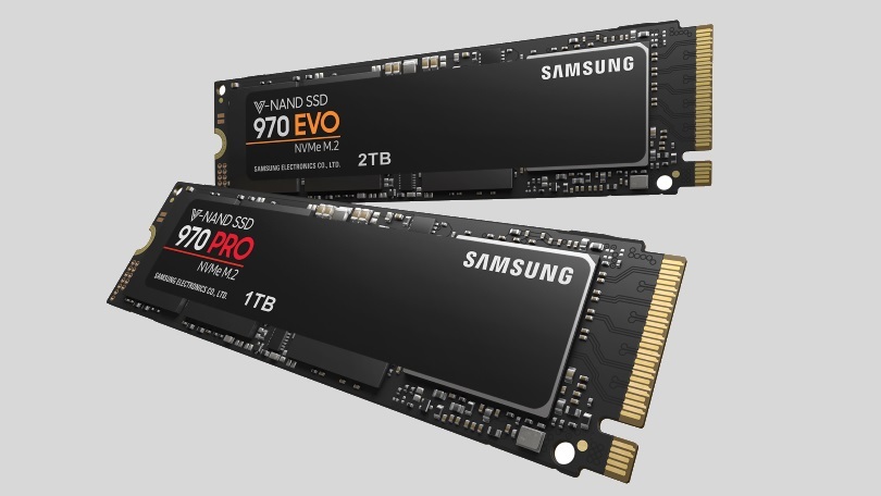 Samsung 970 Evo and 970 Pro NVMe M.2 SSD