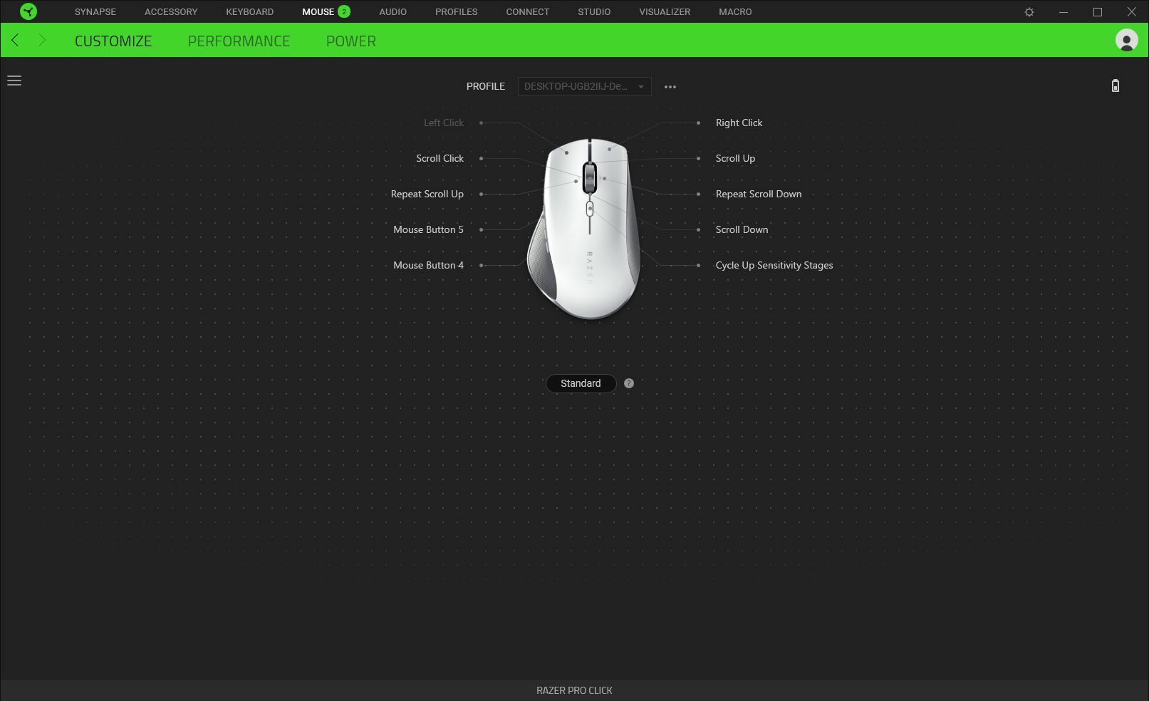 Razer Pro Click Wireless Mouse software