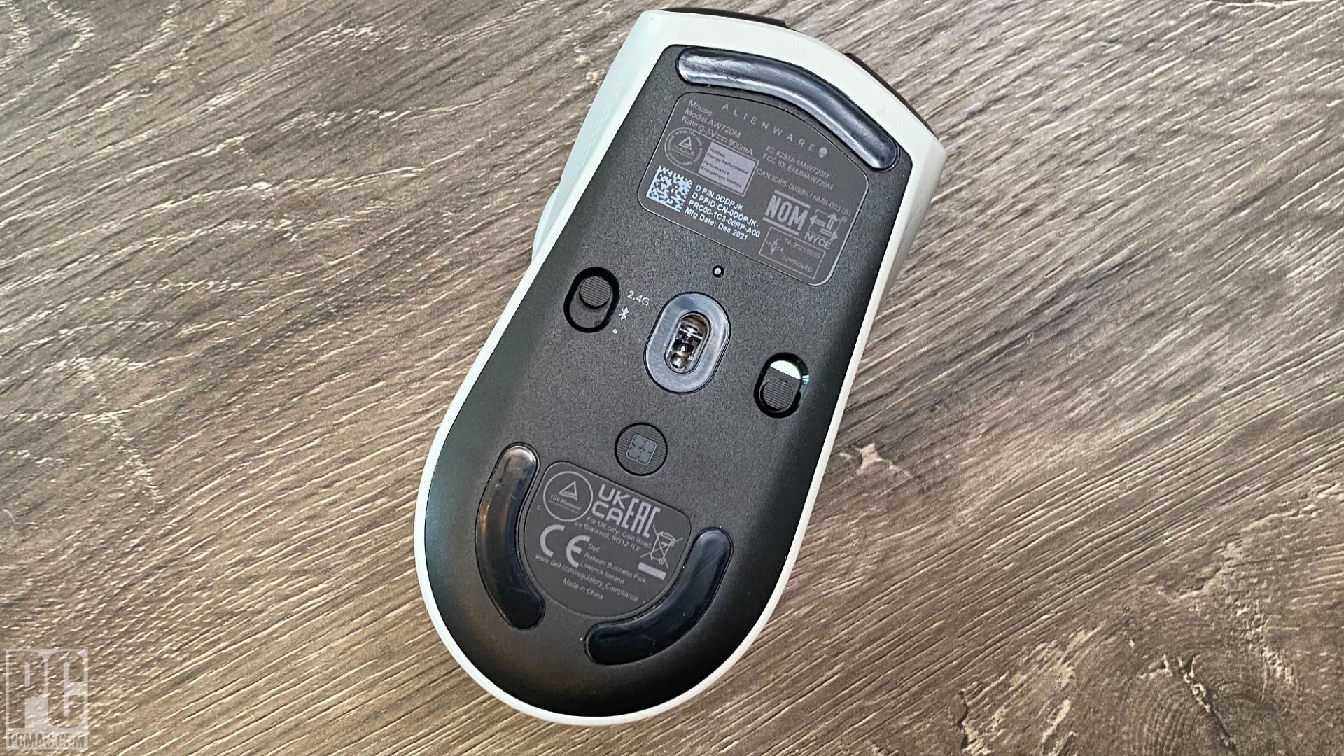 Alienware Tri-Mode Gaming Mouse underside