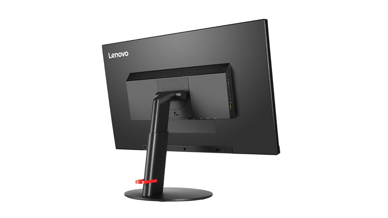 Lenovo ThinkVision P27u-10 rear angle view