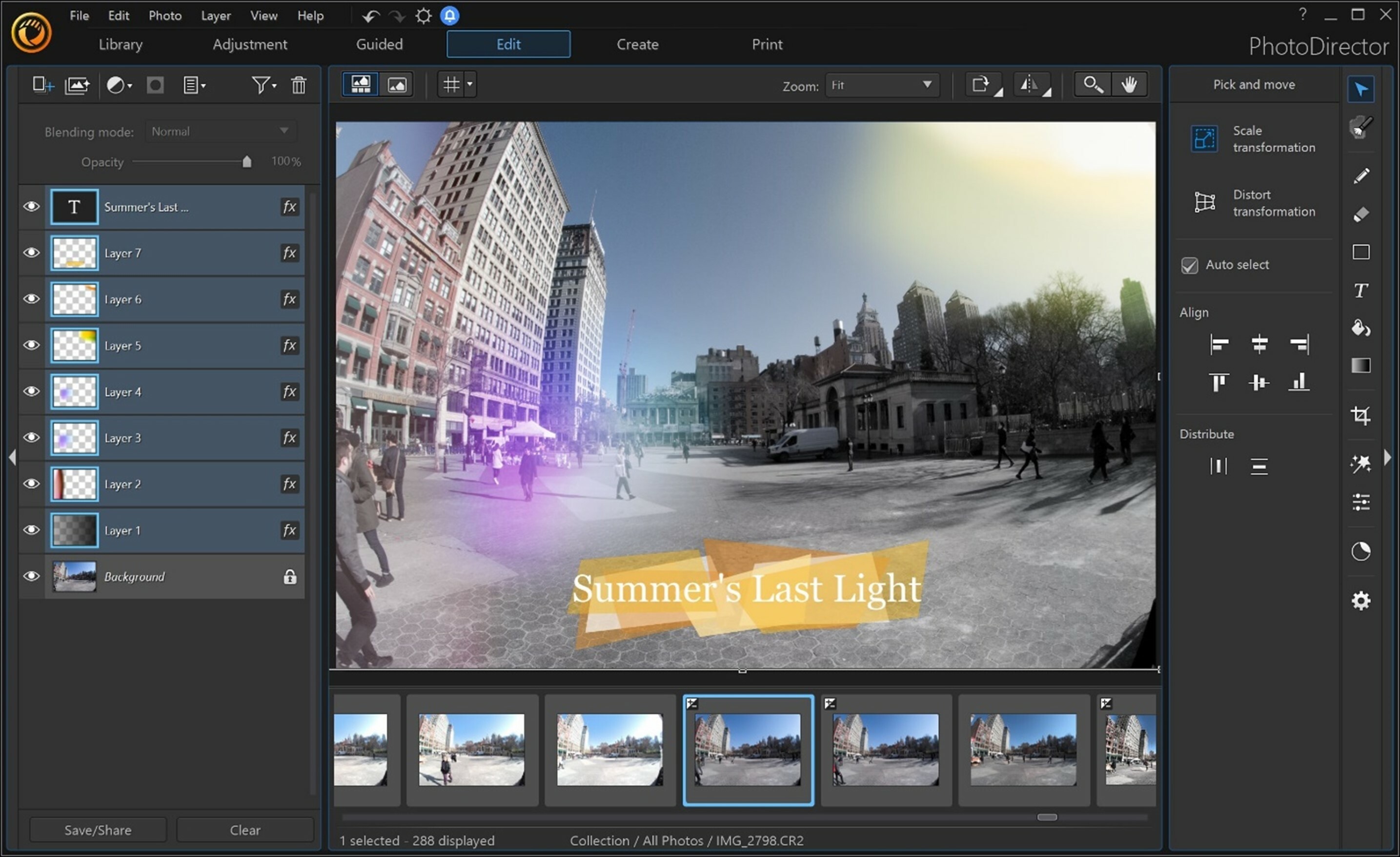 Layers in PhotoDirector 