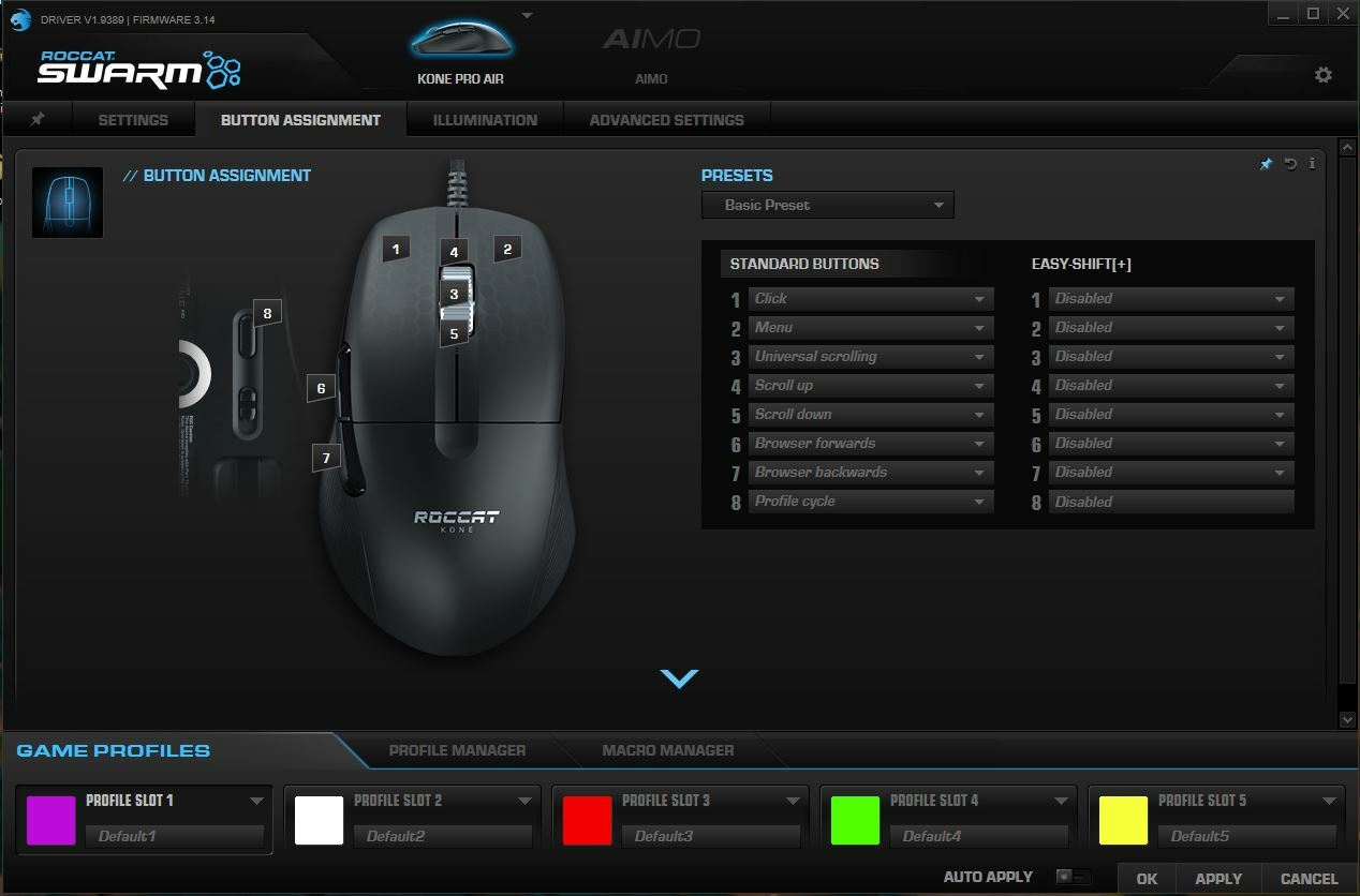 Roccat Kone Pro Air software