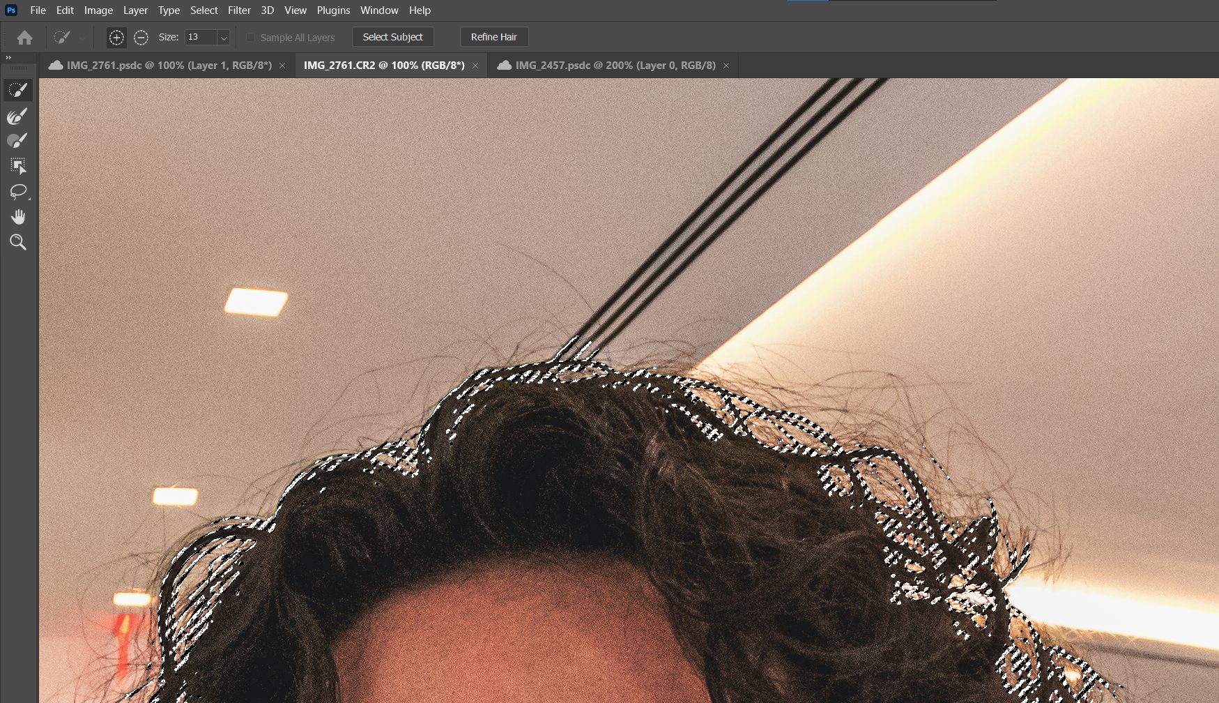 Refine Hair in Adobe Photoshop's Subject Select