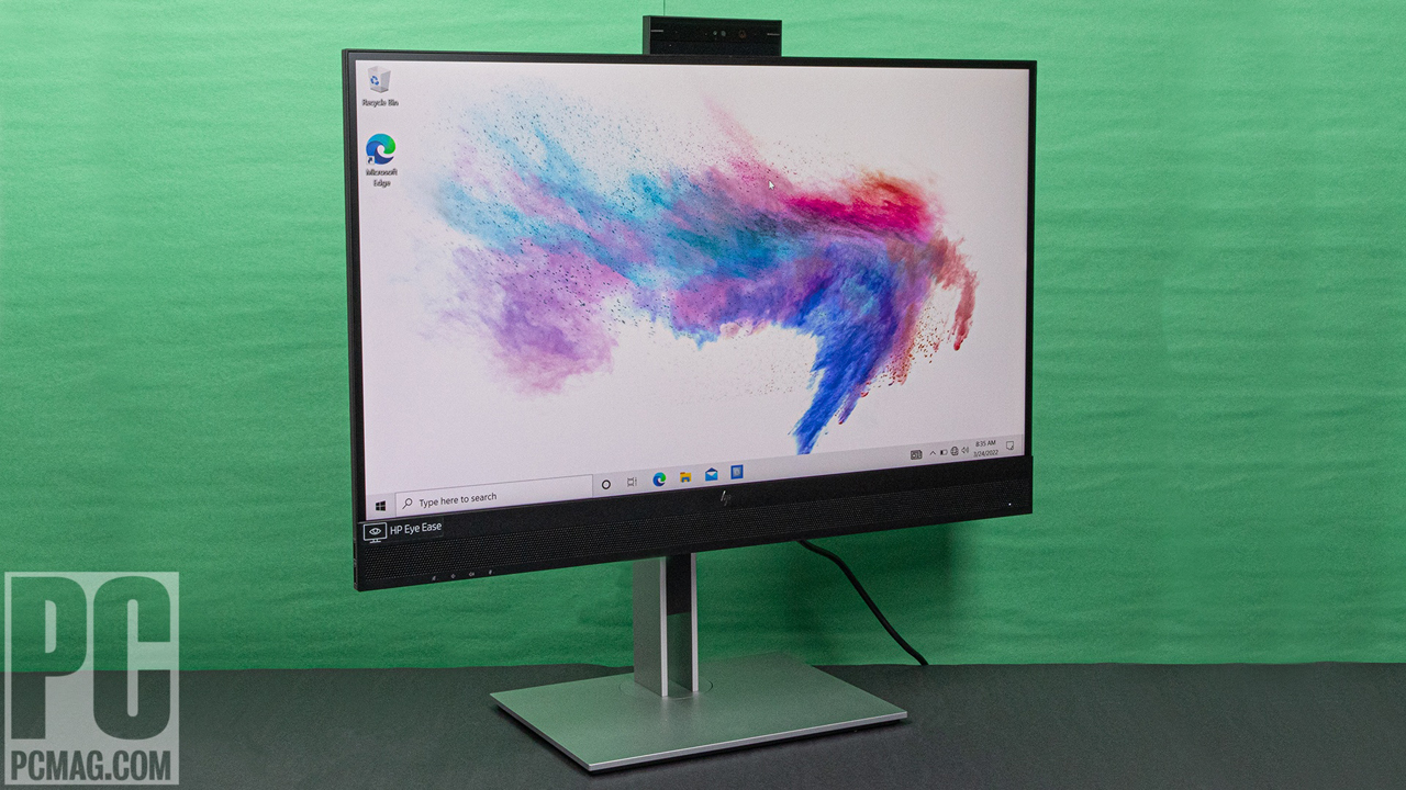 HP E27m G4 QHD USB-C Conferencing Monitor angle view