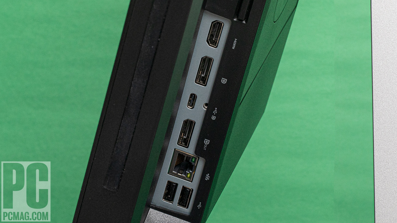 HP E27m G4 QHD USB-C Conferencing Monitor ports
