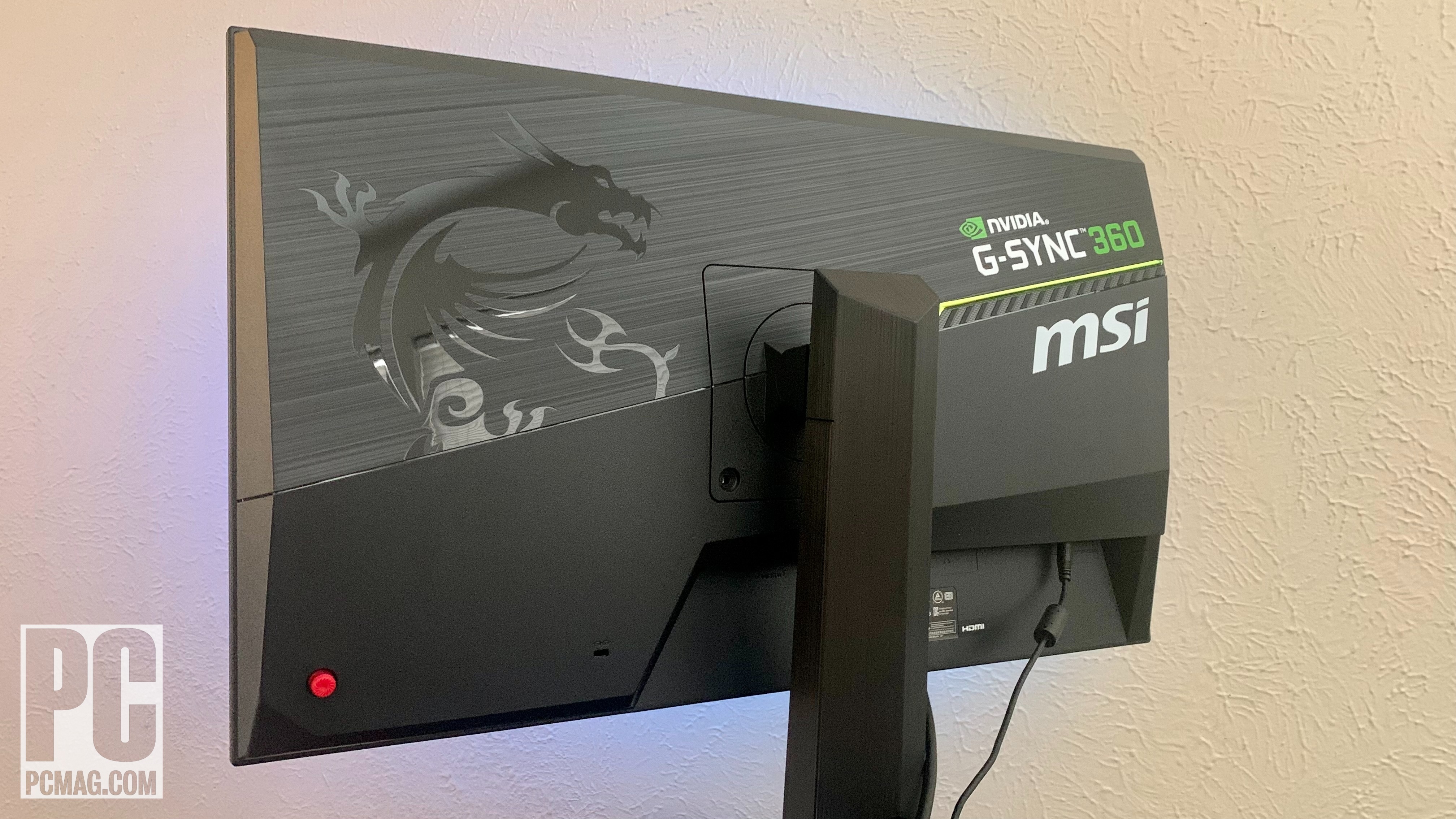 MSI Oculux NXG253R RGB lighting