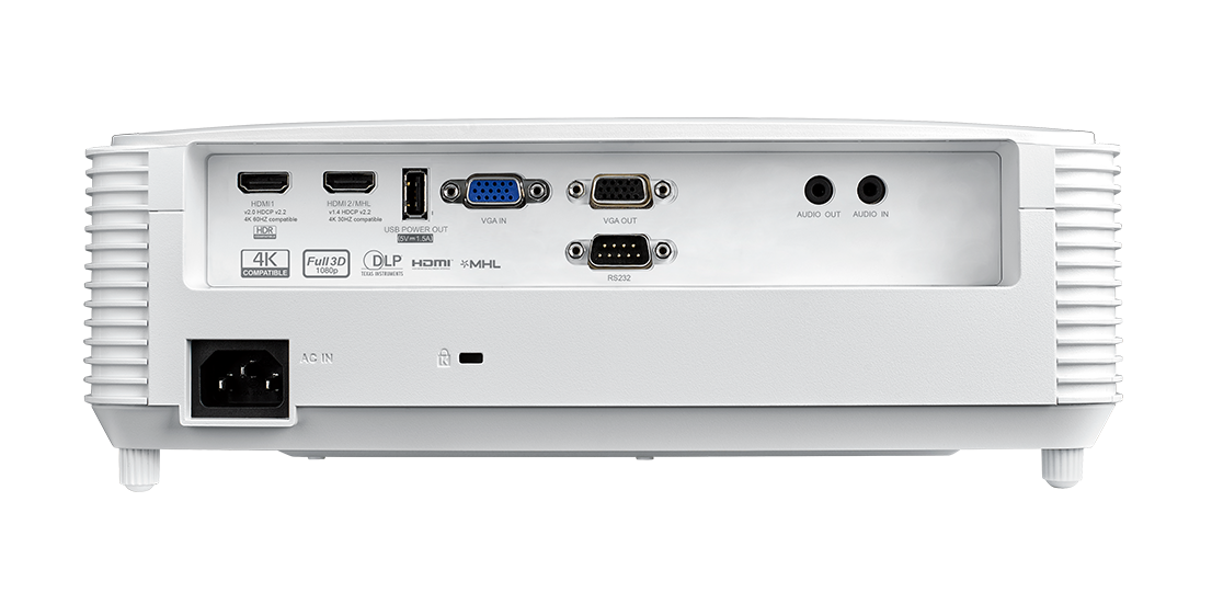 Optoma GT1080HDR rear ports