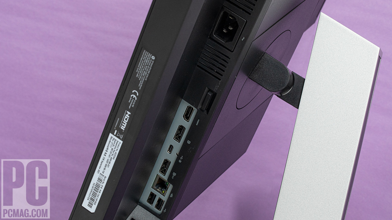 HP E24m G4 FHD USB-C Conferencing Monitor ports