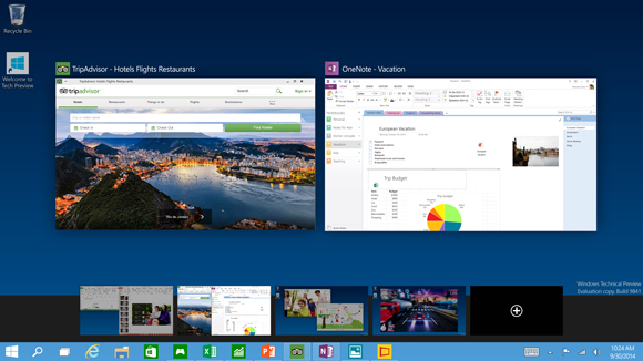 4.	Multiple virtual desktops.