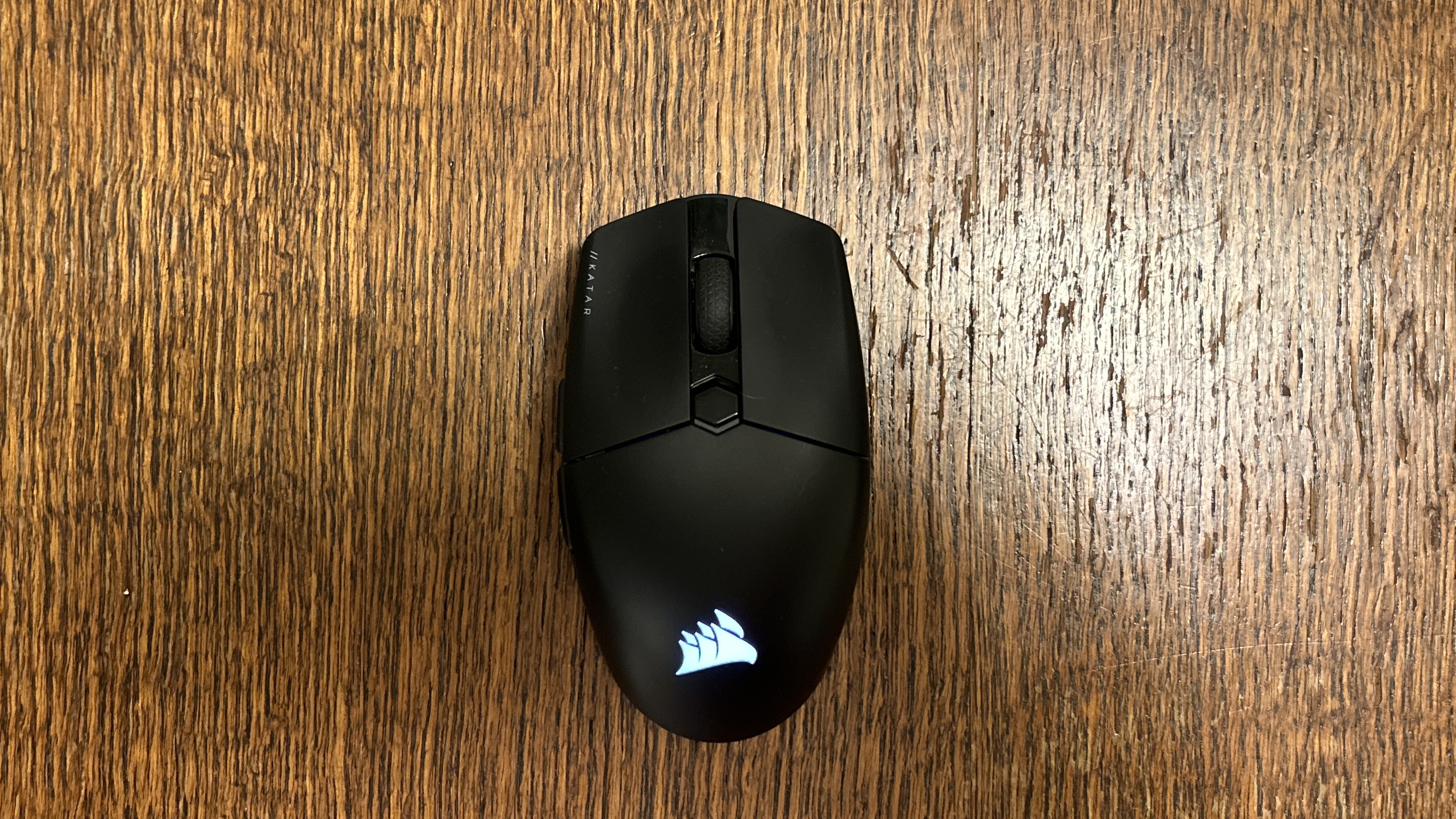 Corsair Katar Elite Wireless gaming mouse overhead