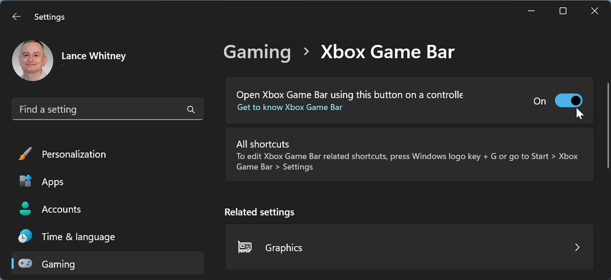View and keyboard shortcuts