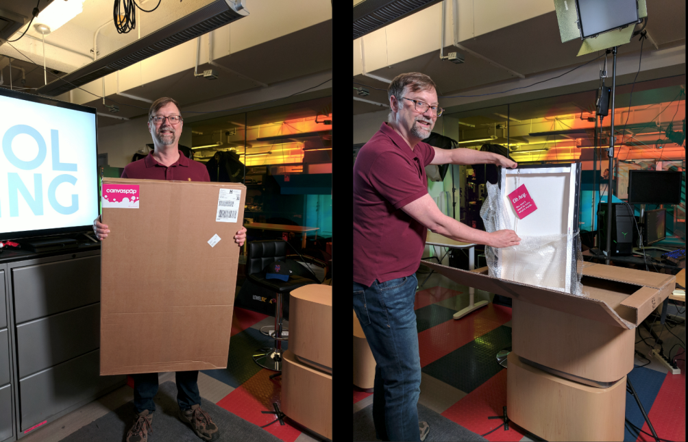 Packaging from CanvasPop