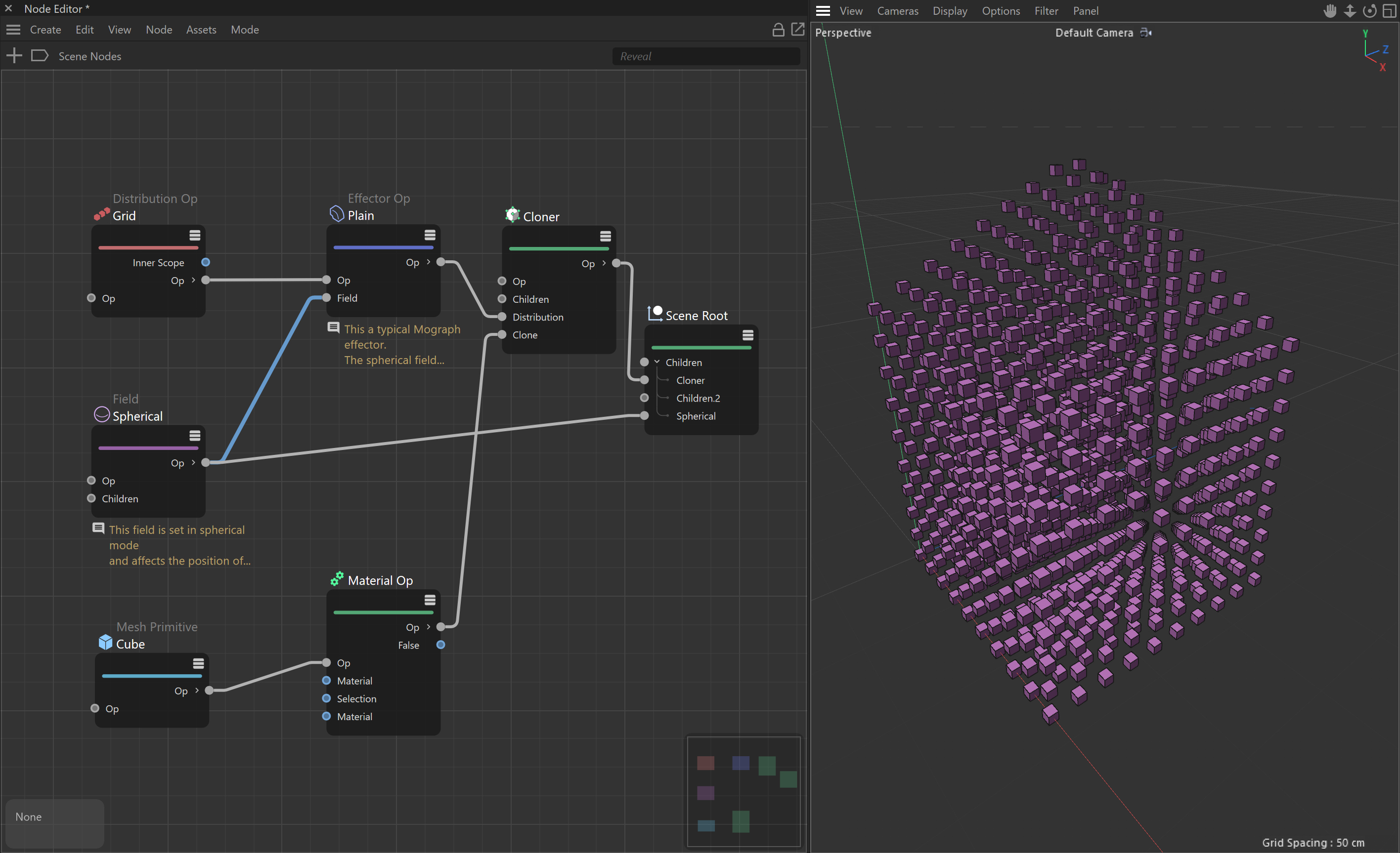 Scene Nodes in Cinema 4D