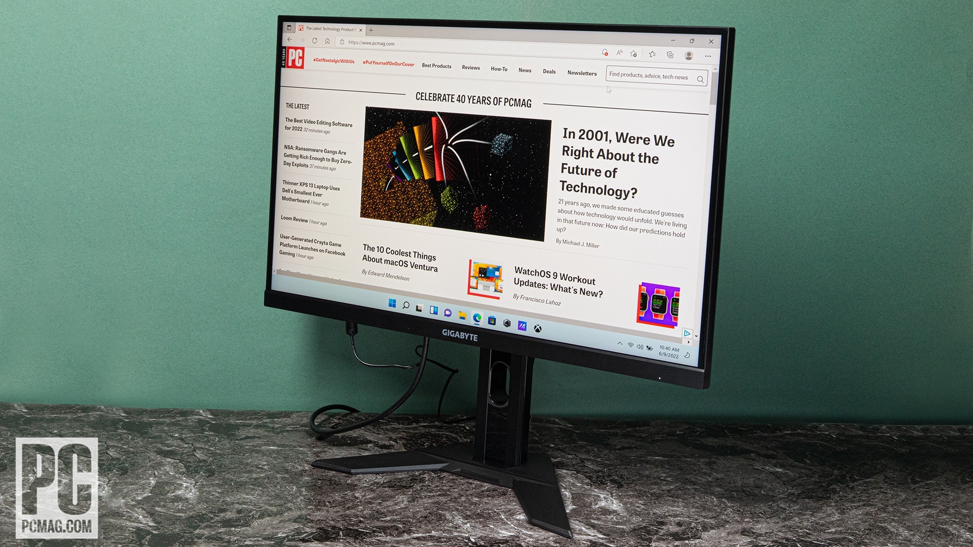 Gigabyte M27Q X side view